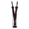 Vintiquewise Black Round Horizontal Design Umbrella Holder Stand for Indoor and Outdoor with Drip Water Tray QI004469 - alternate 1